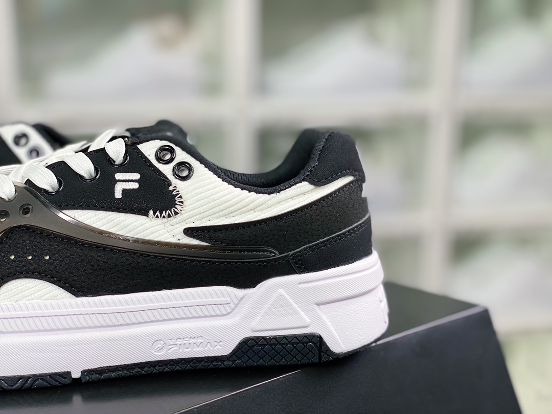 FUSION Bank Trendy Cool Series Low Top Thick Sole Increased Versatile Casual Sports Shoes ”Black and White Panda” T12W242205FBW