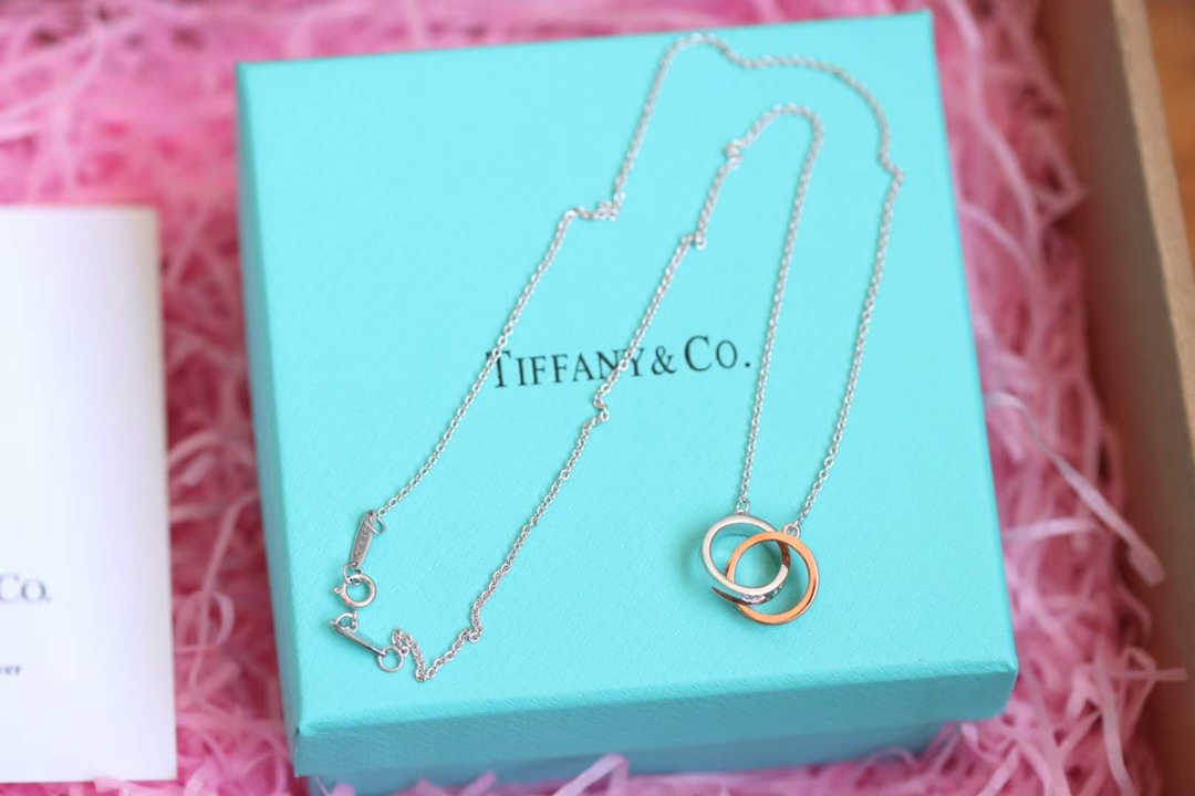 Tiffany & Co. Tiffany&Co. 玫白双色1837锁骨项链