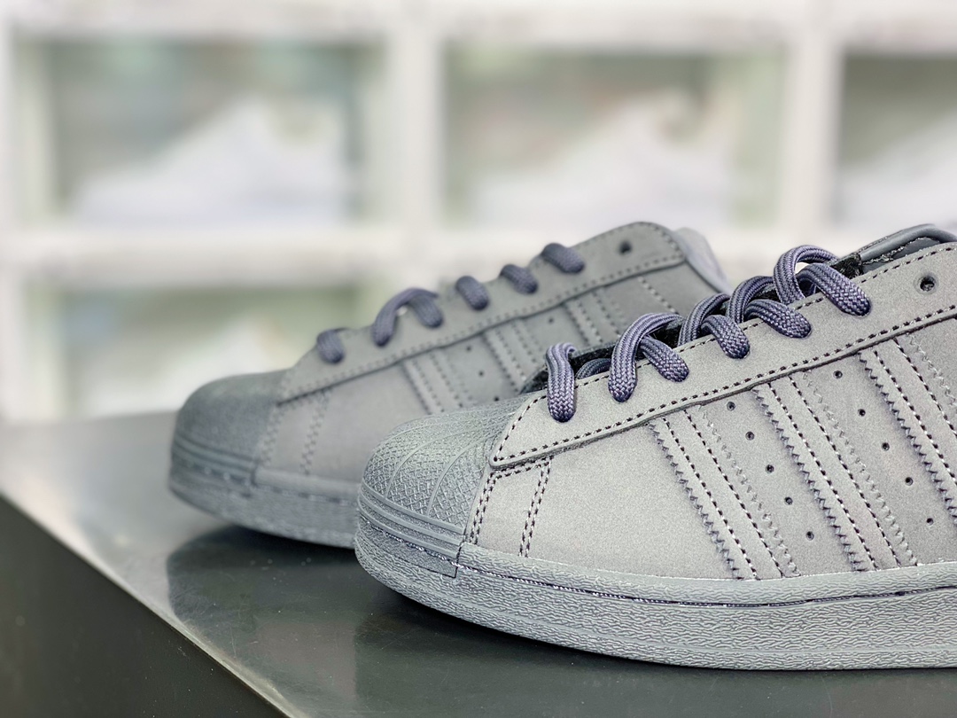 Originals Superstar W classic shell head series low top all-match casual sports shoes ”frosted cement dark gray” GZ4830