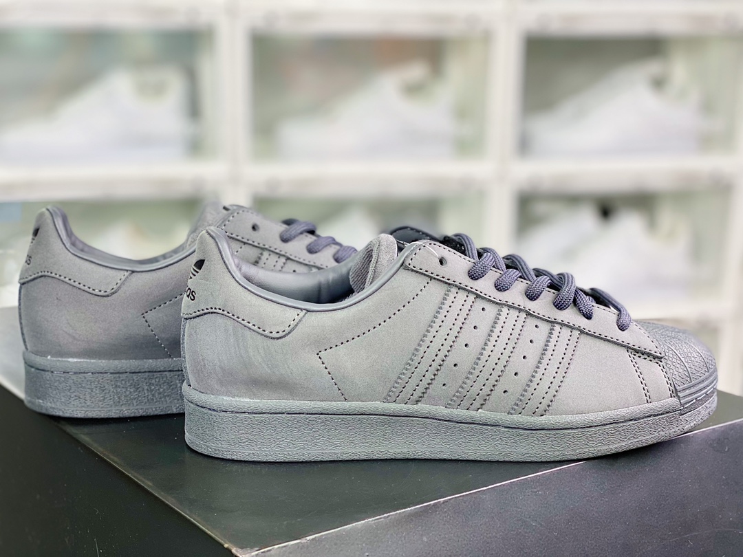 Originals Superstar W classic shell head series low top all-match casual sports shoes ”frosted cement dark gray” GZ4830