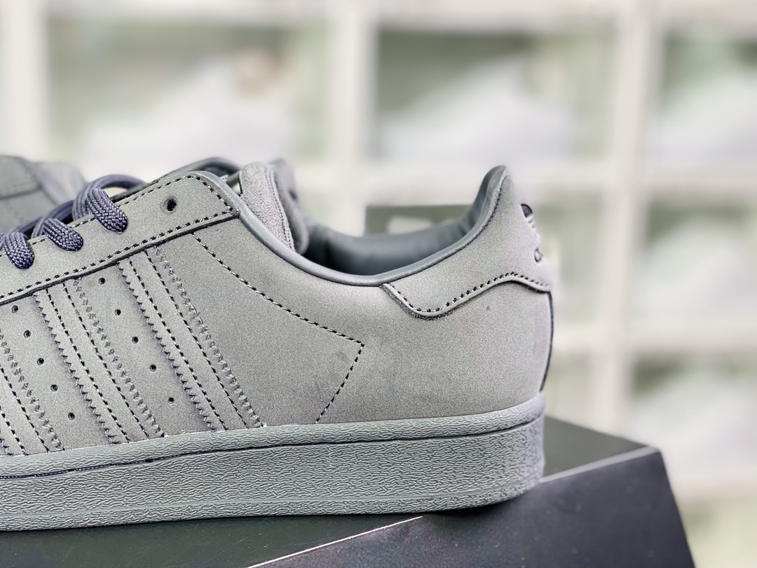 Originals Superstar W classic shell head series low top all-match casual sports shoes ”frosted cement dark gray” GZ4830