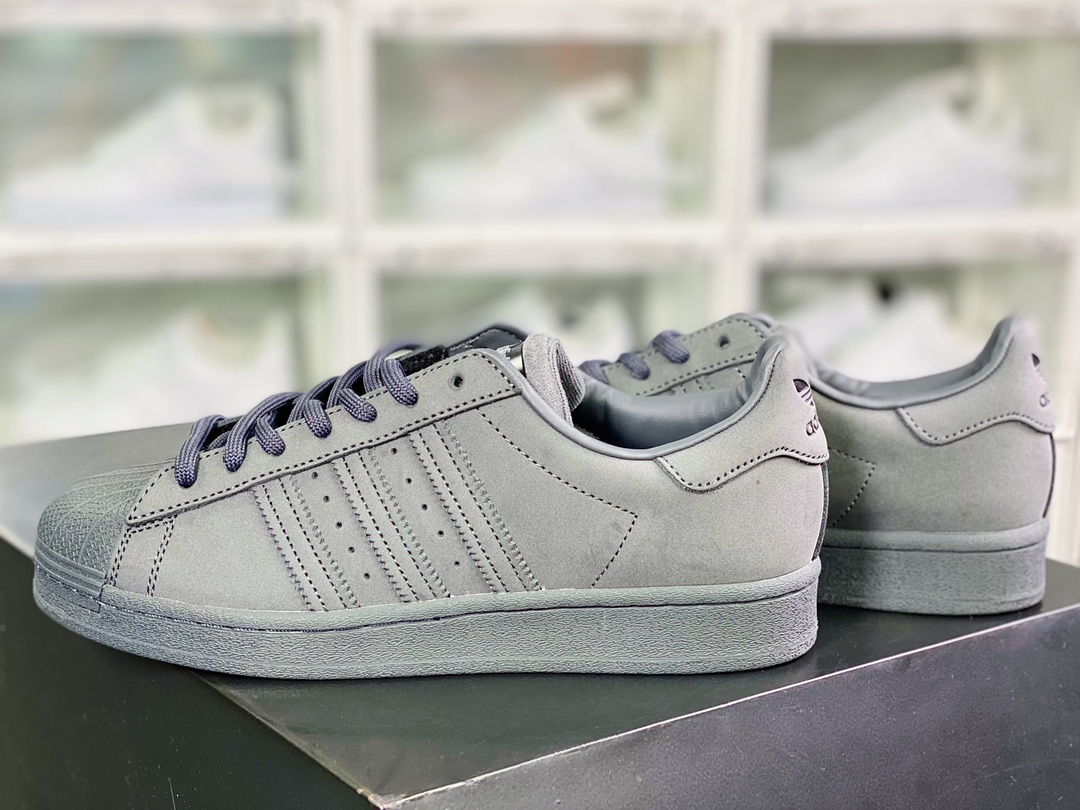 Originals Superstar W classic shell head series low top all-match casual sports shoes ”frosted cement dark gray” GZ4830