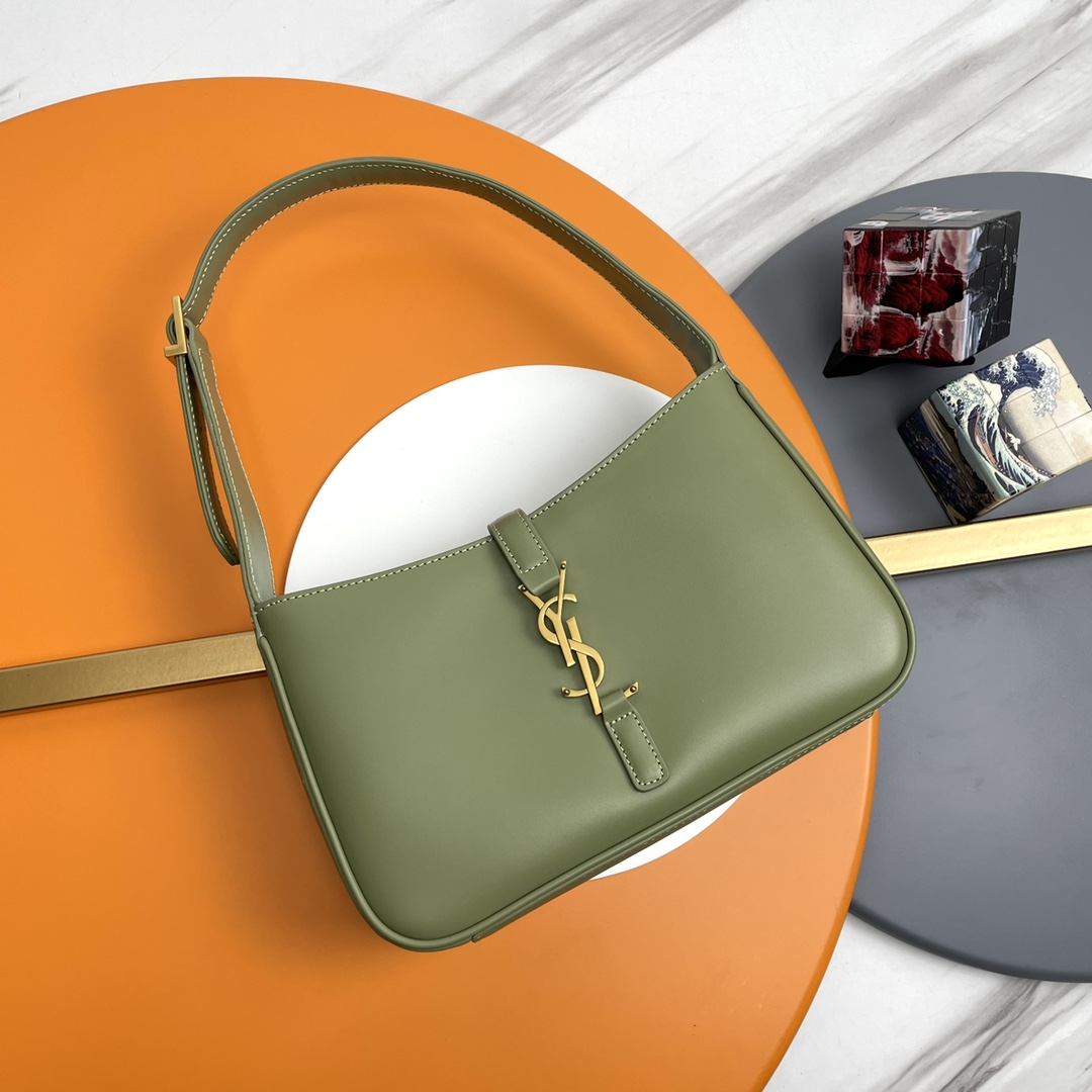 【Verde matcha & Bolso de axila】 P【Original】Cuero de grano liso_ Nuevo bolso de axila Le5A7 Bag de primavera/verano 2021…