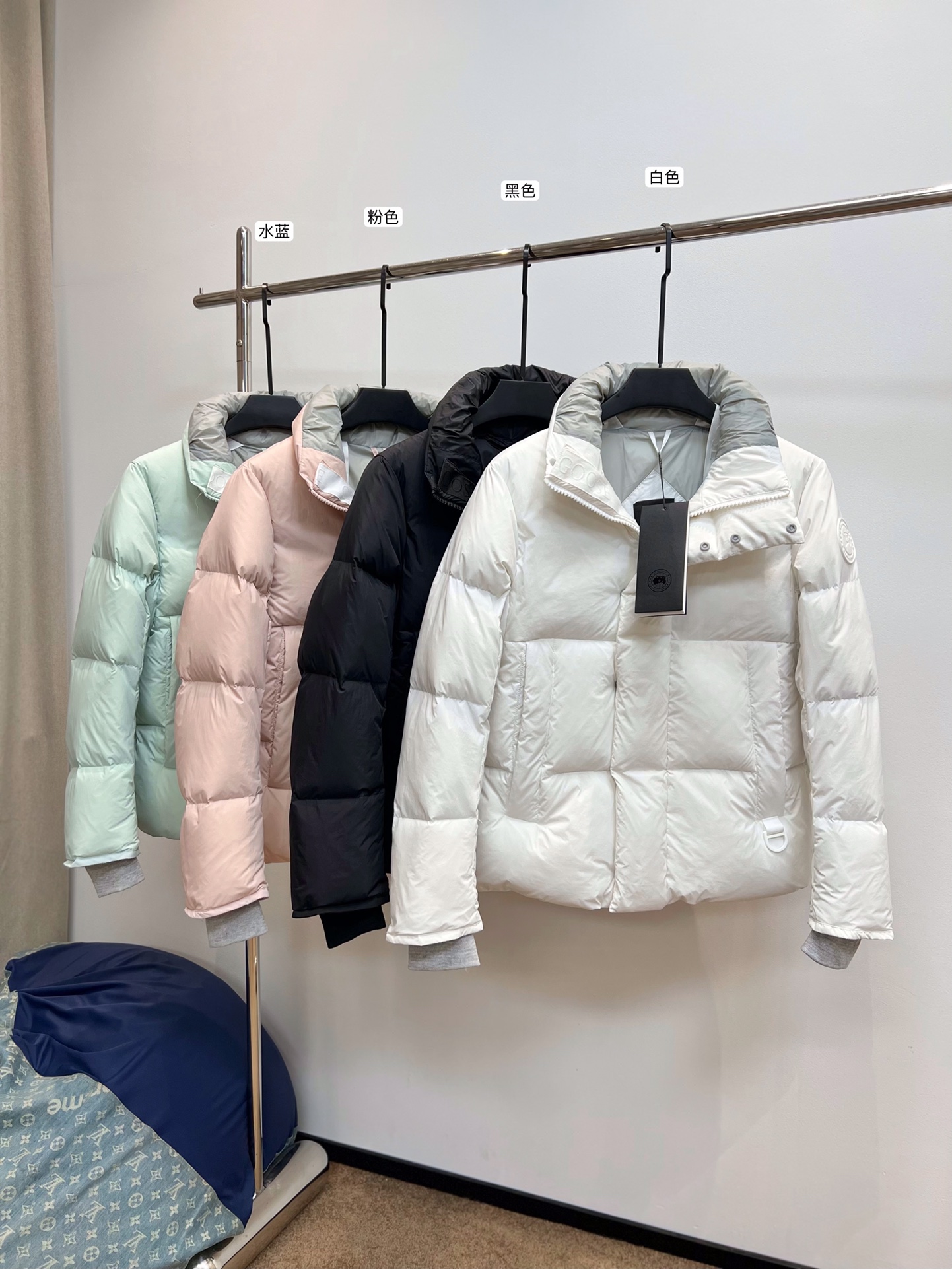 Canada Goose Vêtements Veste En Duvet Noir Bleu Couleur rose Blanc Tricot Caoutchouc Duvet de canard blanc Laine Série hiver