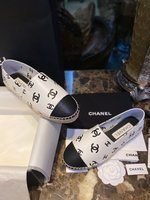 Chanel Shoes Espadrilles Printing Lambskin Sheepskin