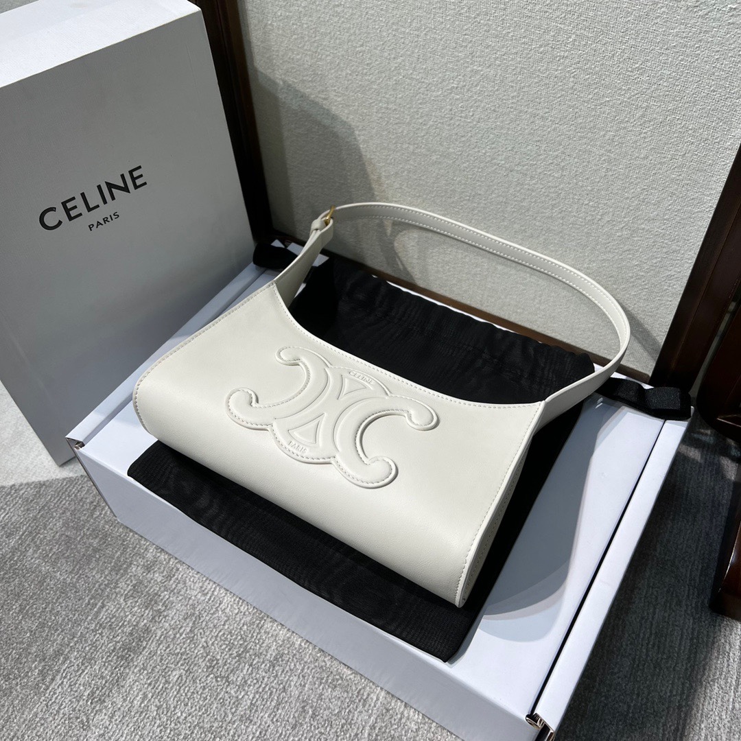 Celine Style Leather Shoulder Bag Lookbook Reference image 1