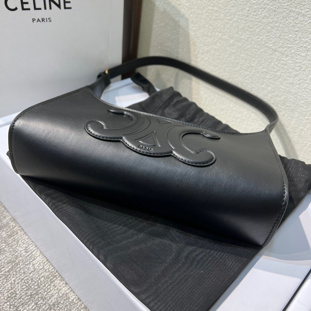 Celine Style Leather Shoulder Bag Lookbook Reference image 2