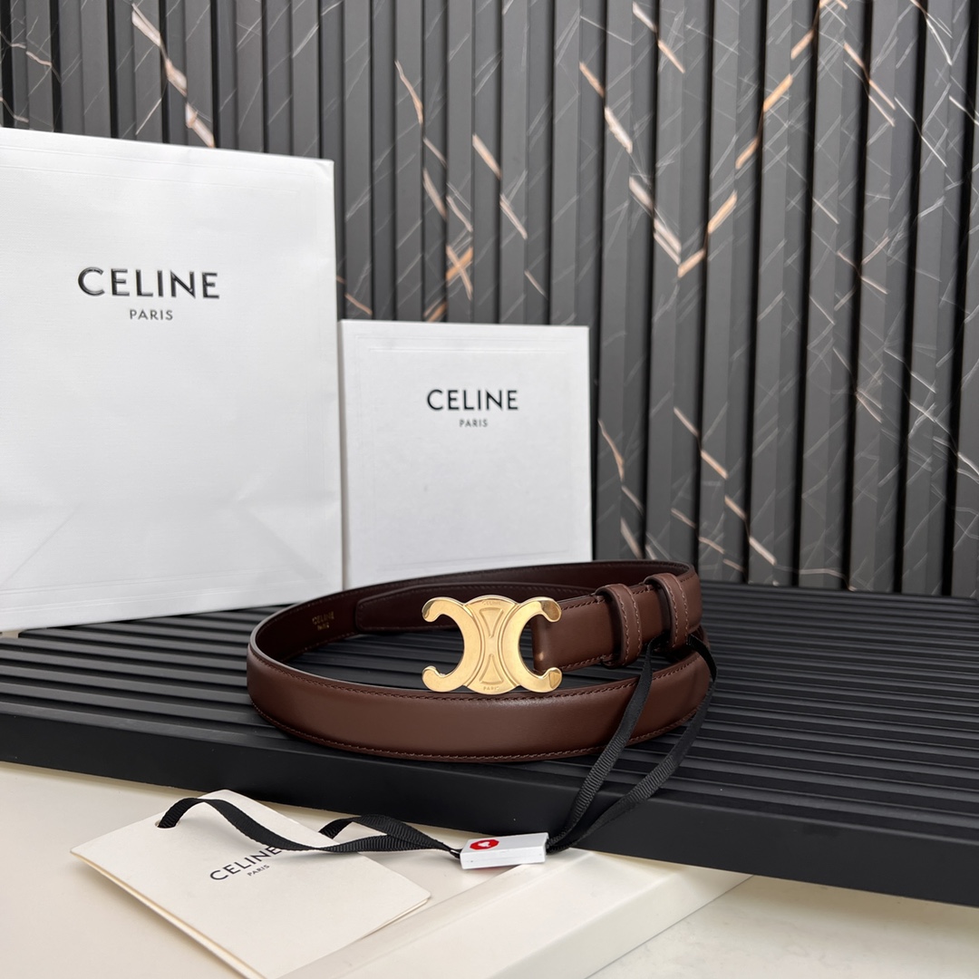 Celine Triomphe Logo Belt - Stylish Leather Belt for Men and Women 10 i1668613446 5430 8