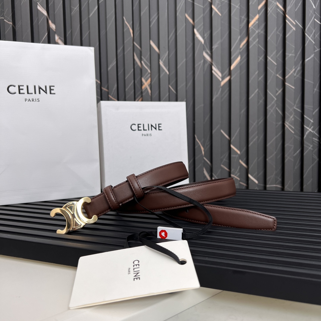 Celine Triomphe Logo Belt - Stylish Leather Belt for Men and Women 3 i1668613446 6071 1