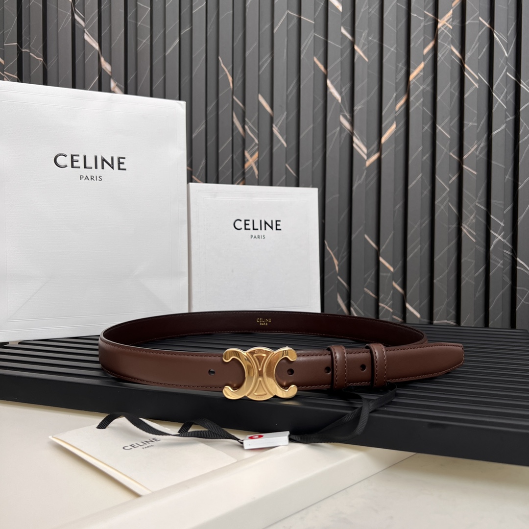 Celine Triomphe Logo Belt - Stylish Leather Belt for Men and Women 9 i1668613446 7490 7