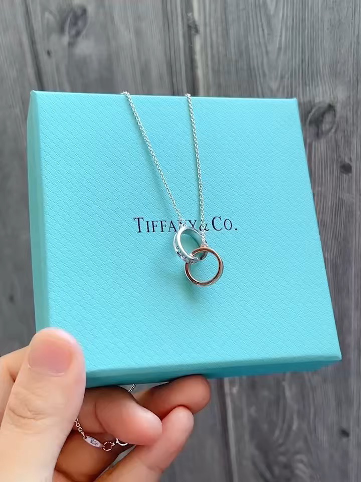 Tiffany & Co. Tiffany&Co. 玫双白色1837锁骨项链