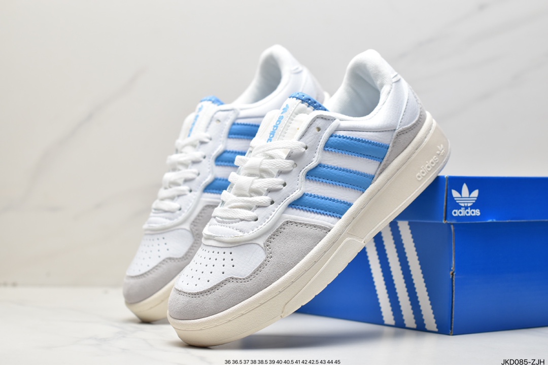 Adidas COURTIC clover retro men's and women's casual sports all-match campus shoes GX4365