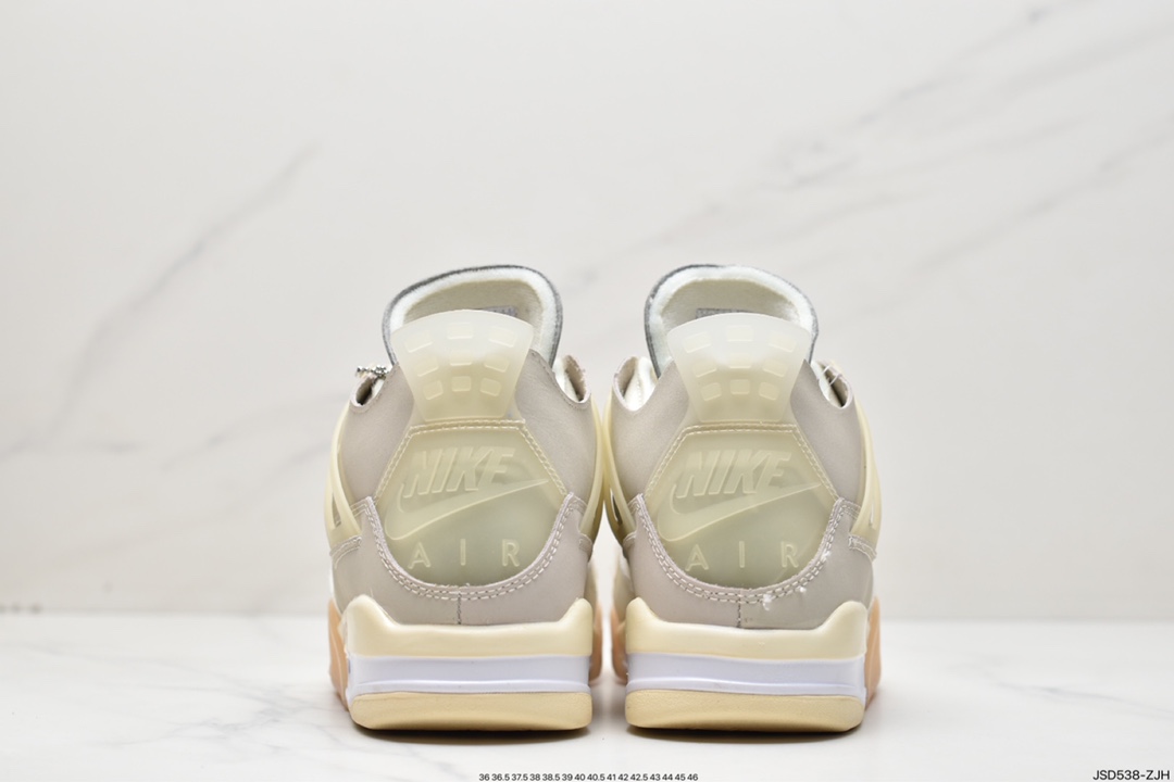 Off-White x Air Jordan 4 Retro ”Cream/Sail” Michael · AJ4 generation in the help CV9388-100