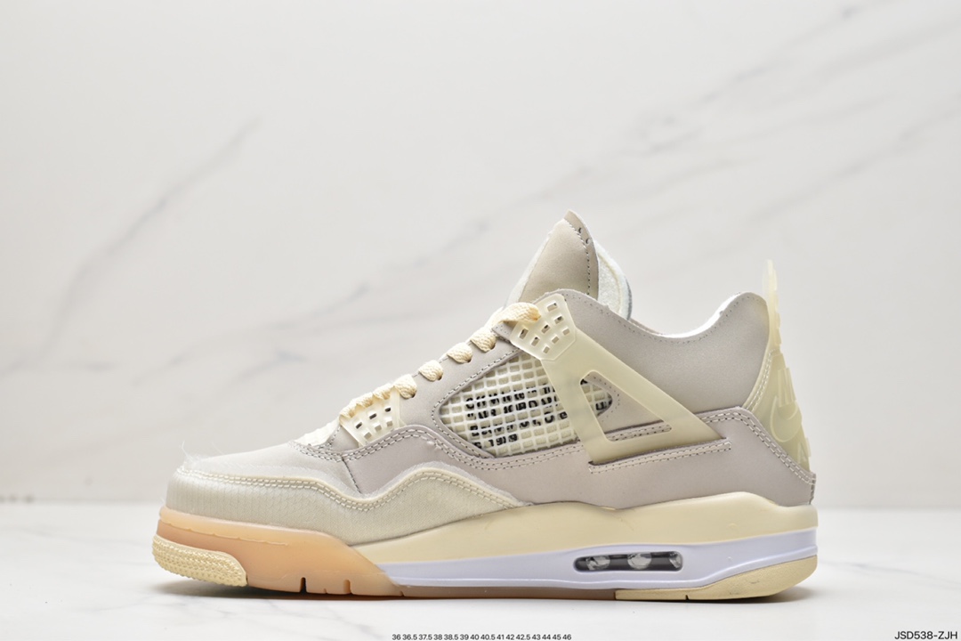 Off-White x Air Jordan 4 Retro ”Cream/Sail” Michael · AJ4 generation in the help CV9388-100