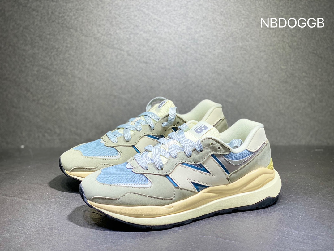 #New Balance/ NB5740 series retro casual sports running shoes blue and green M5740LLG