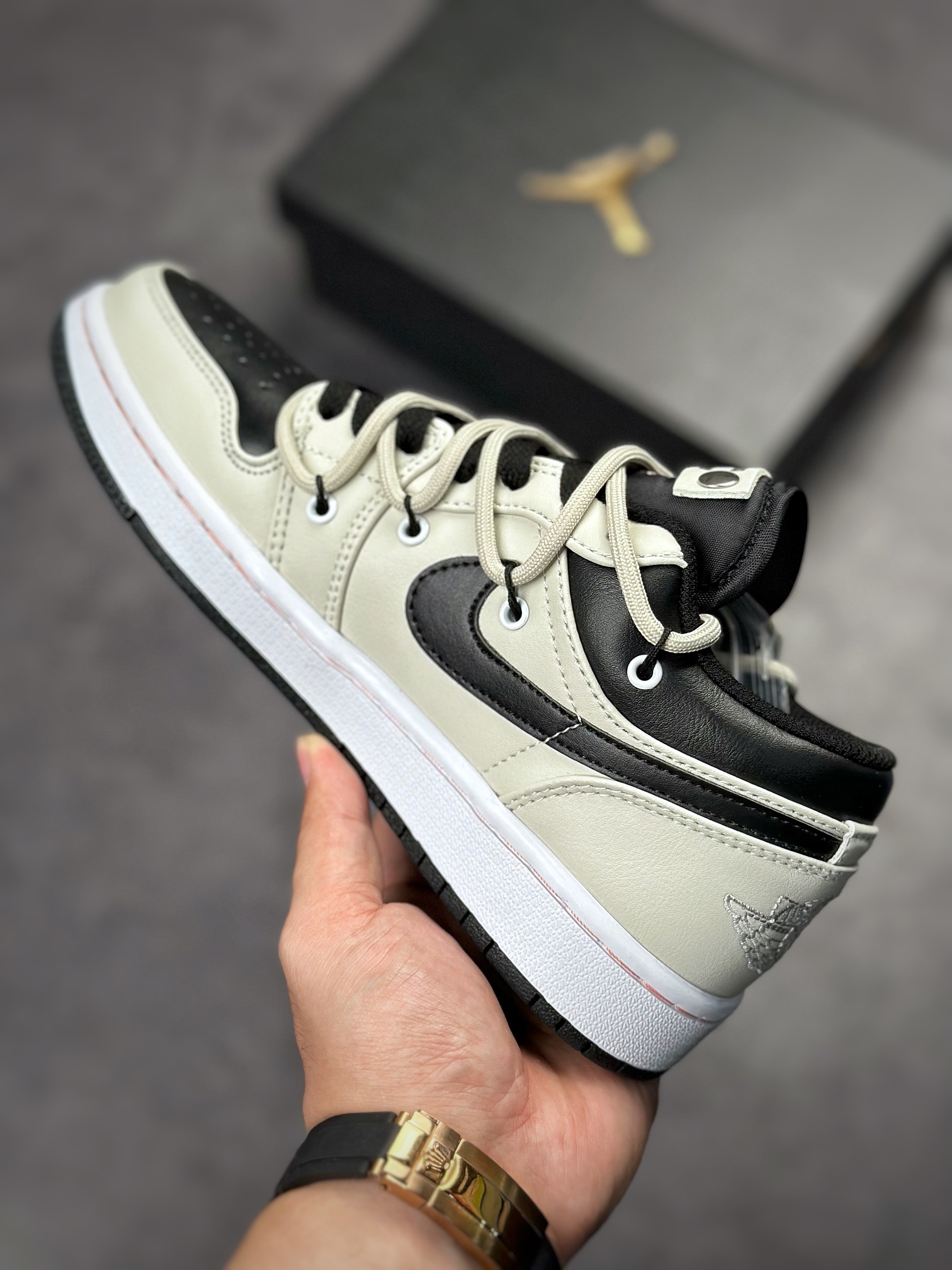 220 Air Jordan 1 Low 藤原黑灰 553560-062