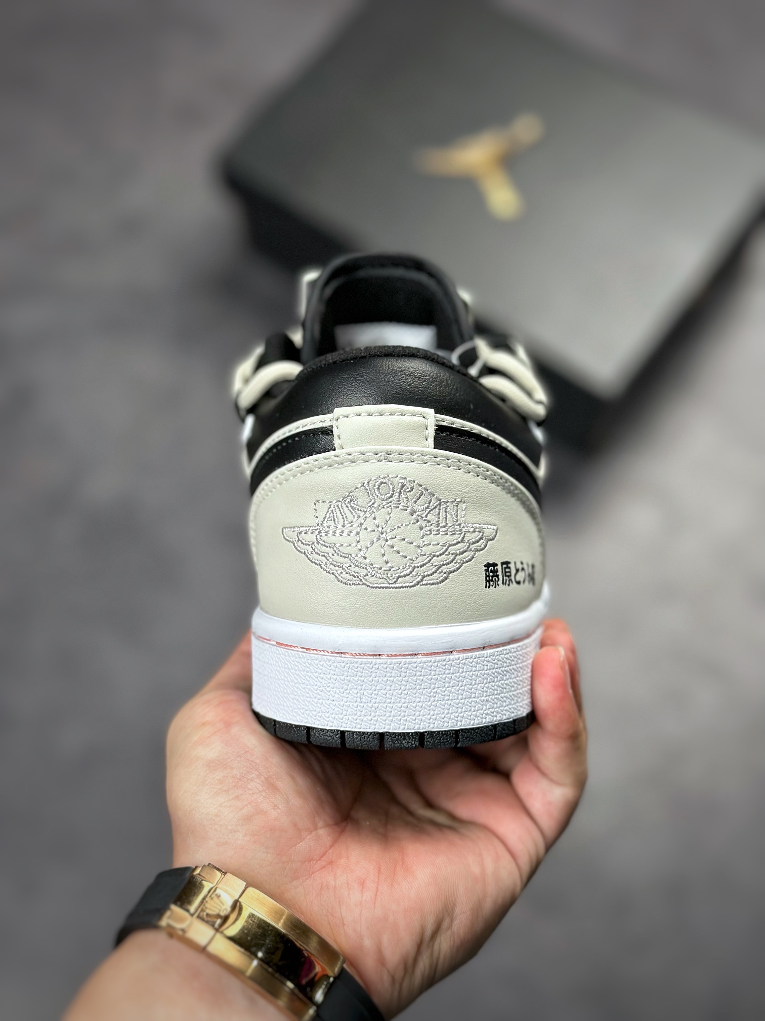 220 Air Jordan 1 Low 藤原黑灰 553560-062