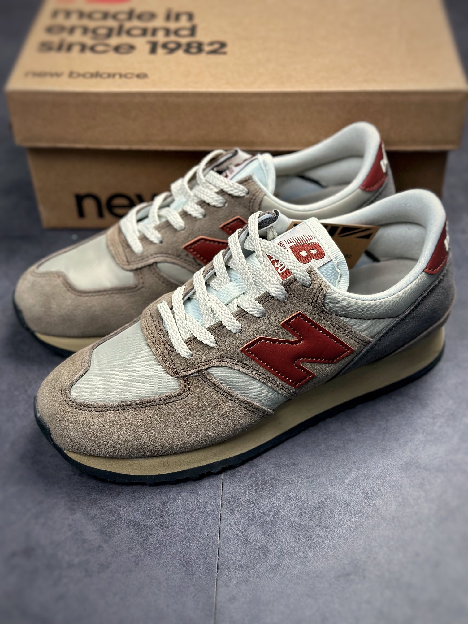 160 New Balance 730系列 英产官方 校园风复古休闲运动鞋 M730BBR