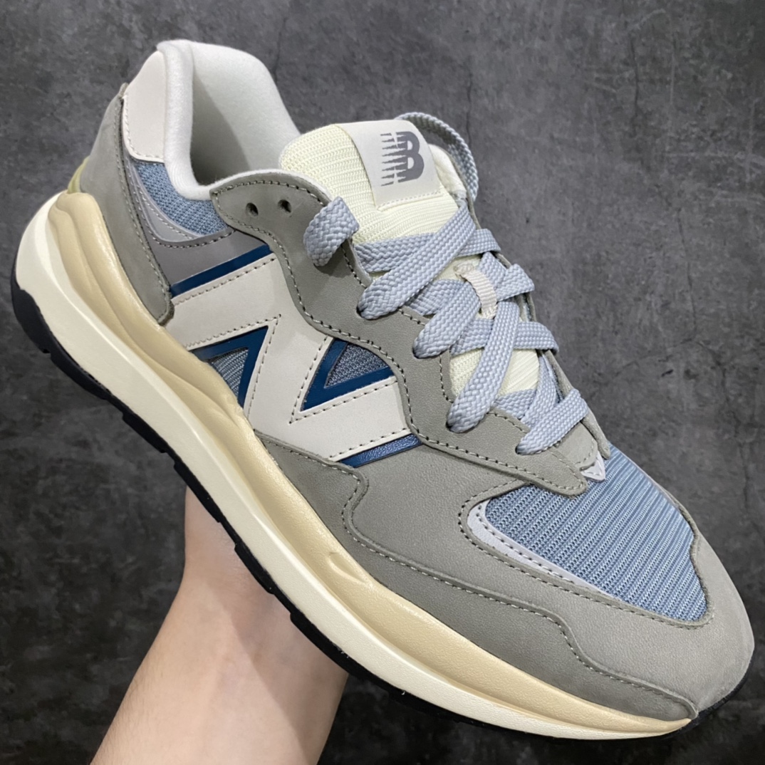 Foreign trade pure original version New Balance M5740LLG blue and green retro casual jogging shoes