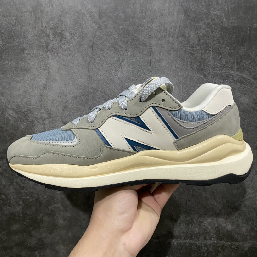 Foreign trade pure original version New Balance M5740LLG blue and green retro casual jogging shoes