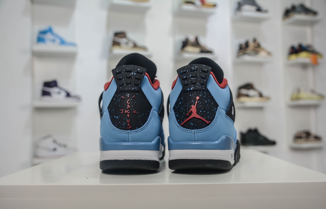 300 PB纯原外贸特供版 Travis Scott x Air Jordan 4 TS联名冰蓝 308497-406