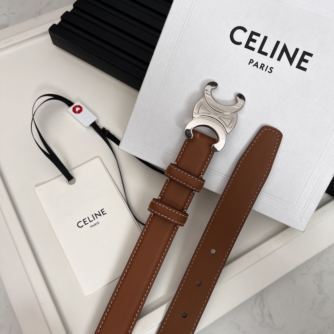 Celine Triomphe Logo Belt - Classic Leather Belt for Women and Men 5 i1668701408 1373 3