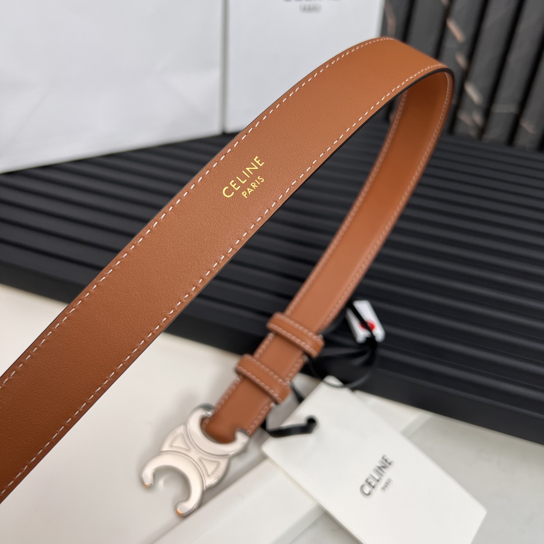 Celine Triomphe Logo Belt - Classic Leather Belt for Women and Men 4 i1668701408 7134 2