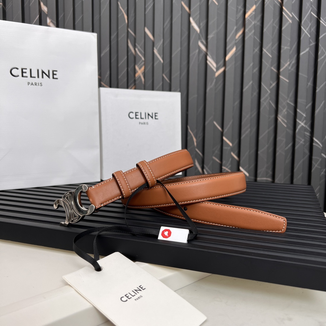 Celine Triomphe Logo Belt - Classic Leather Belt for Women and Men 3 i1668701408 914 1