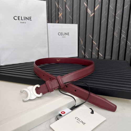 Celine Women's Triomphe Logo Belt Fashion Leather Belt 2.5cm Width 1 Celine Women's Triomphe Logo Belt Fashion Leather Belt 2.5cm Width