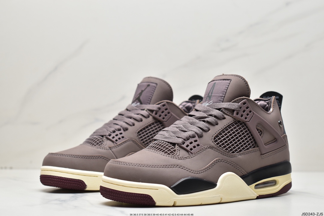 A Ma Maniére x Nike Air Jordan 4 Retro SP ”Violet Ore” AJ4 mid-bang ”wine red dark purple ore yellow” DV6773-220