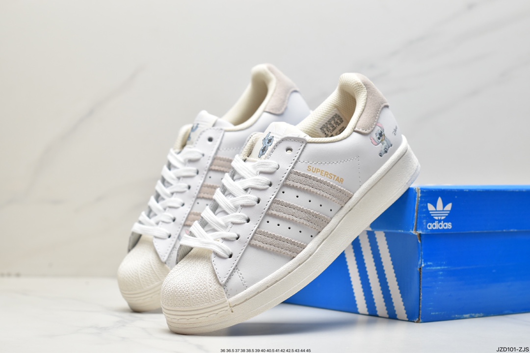 Adidas clover Originals Superstar shell head classic sneakers QH6356