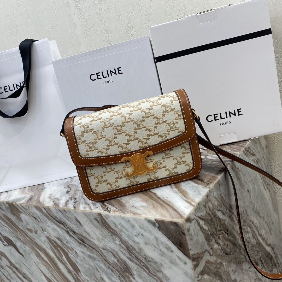 Celine Torby typu crossbody i na ramię Kup najlepsze wysokiej jakości
 Złoto Żółty Skóra cielęca krowia jagnięca owcza Triomphe