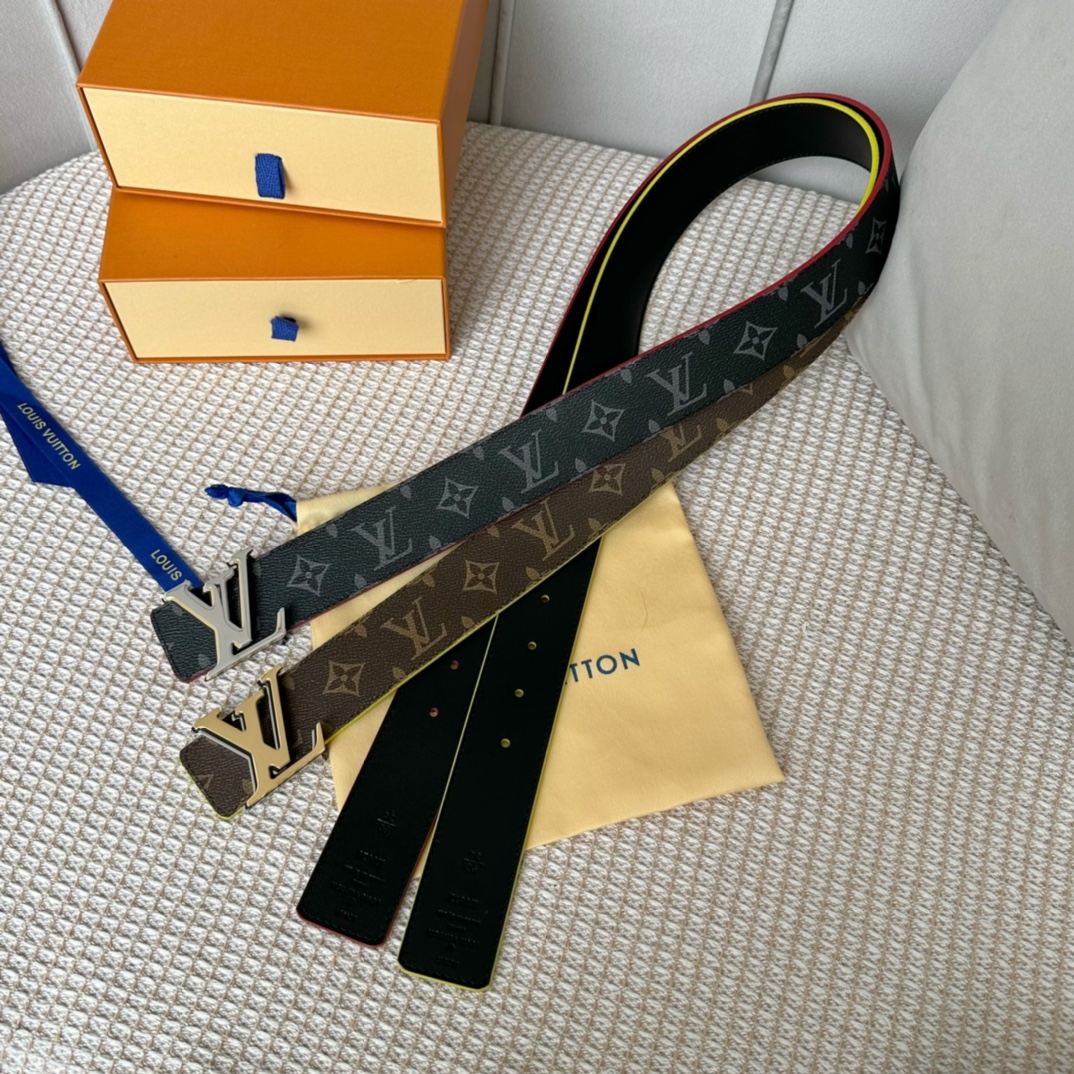 Louis Vuitton Belts Calfskin Cowhide