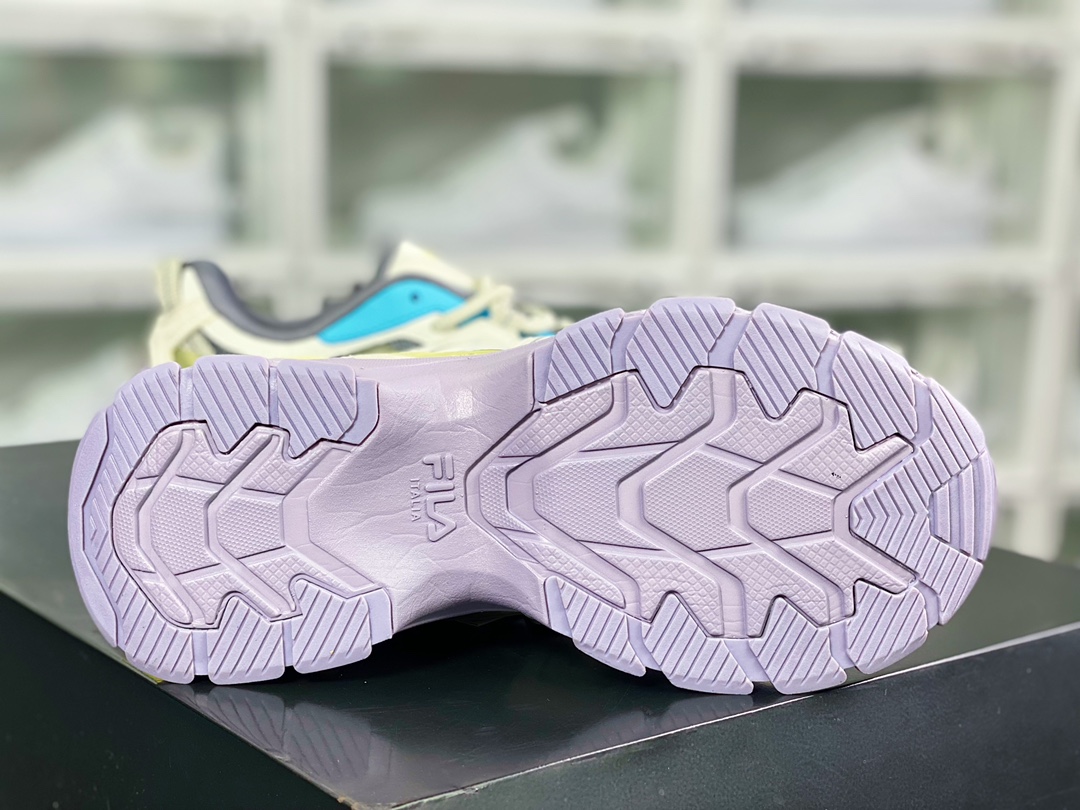 Aesthetics FUSION Aurora Aurora series low-cut daddy style increased retro neutral casual sports jogging shoes ”Mi White Gray Blue Yellow Lavender” F12W231127FFF