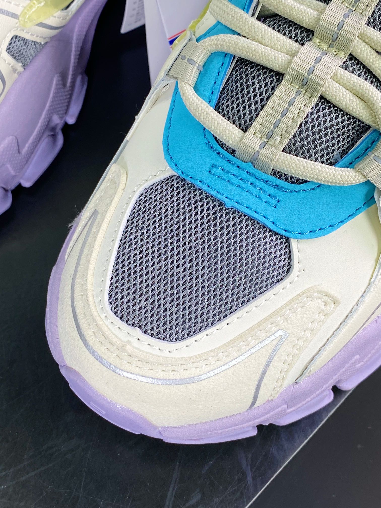 Aesthetics FUSION Aurora Aurora series low-cut daddy style increased retro neutral casual sports jogging shoes ”Mi White Gray Blue Yellow Lavender” F12W231127FFF