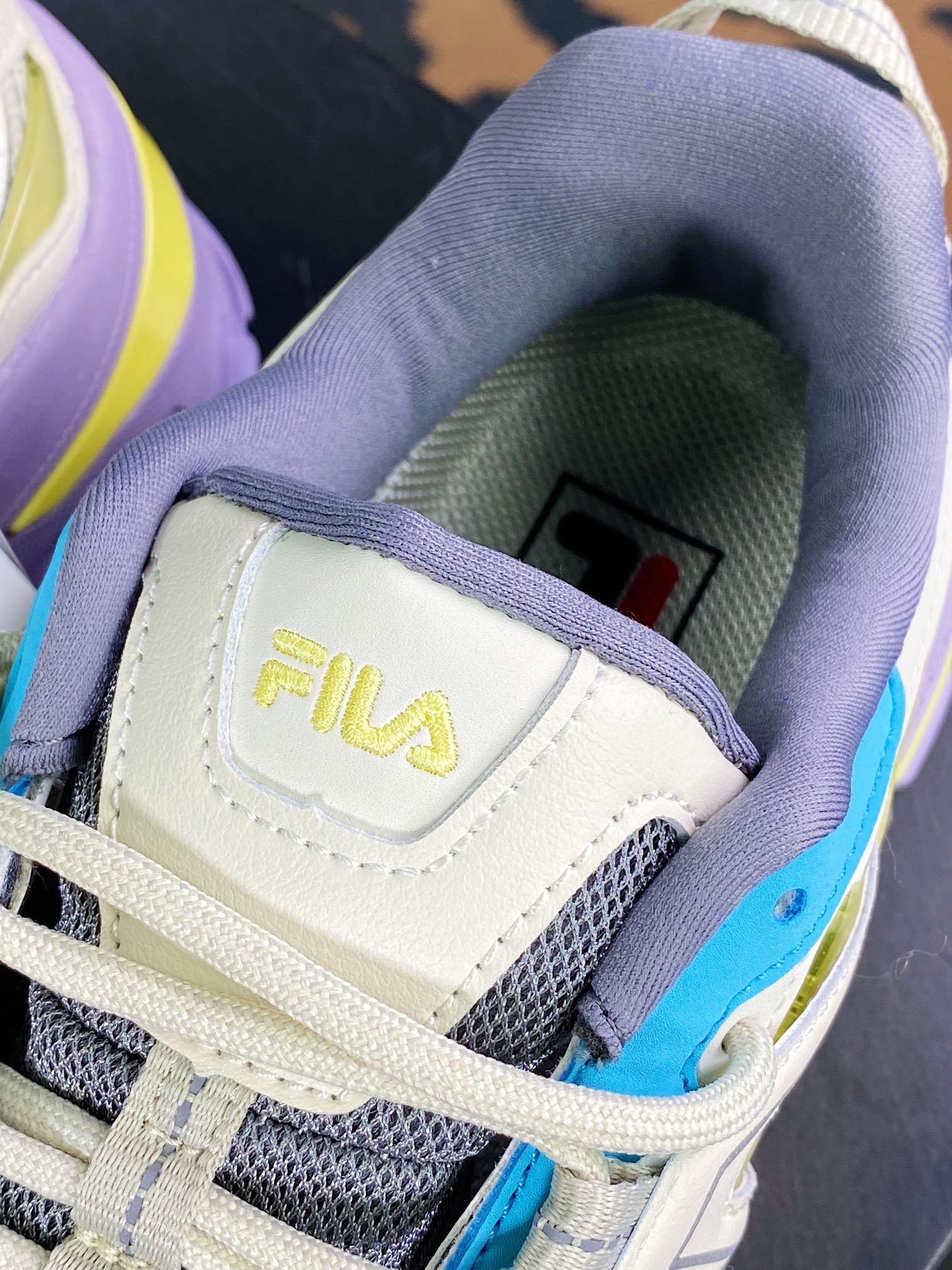 Aesthetics FUSION Aurora Aurora series low-cut daddy style increased retro neutral casual sports jogging shoes ”Mi White Gray Blue Yellow Lavender” F12W231127FFF