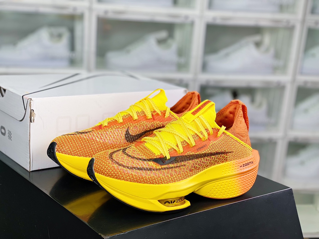 280 Air ZoomX AlphaFly NEXT% 2”Sun Orange/Yellow/Black”阿尔法2代慢跑鞋“针织太阳橙黄黑”DV9422-900