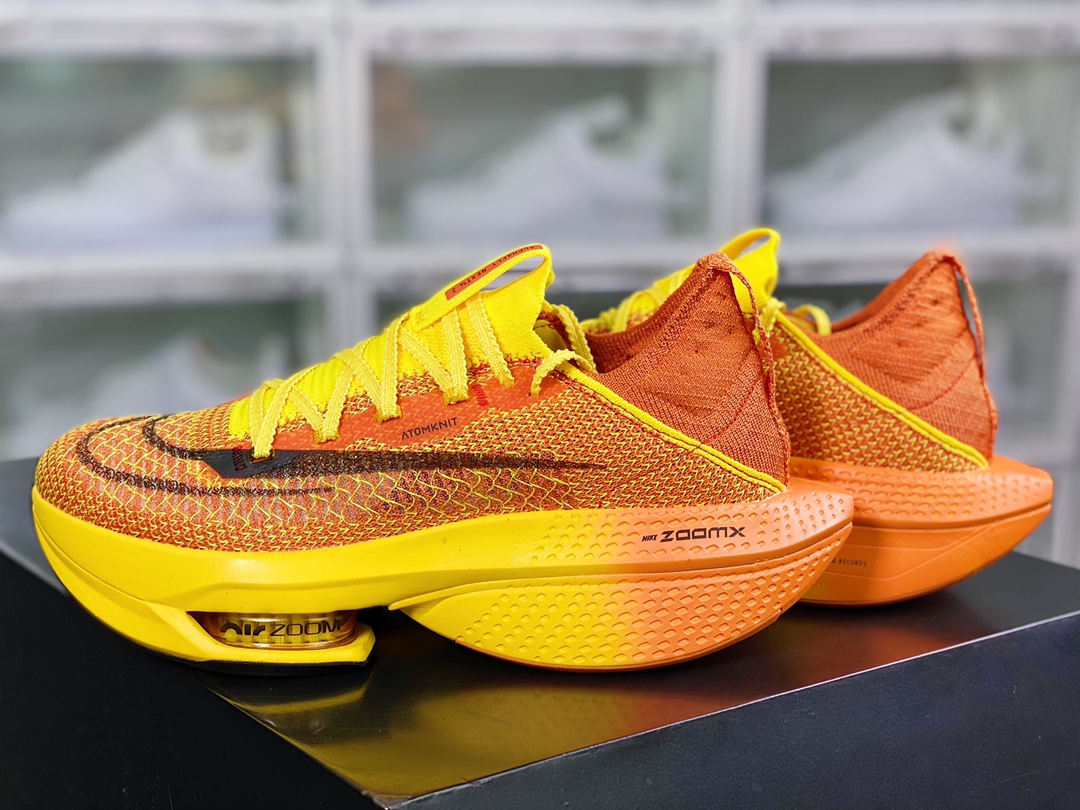 280 Air ZoomX AlphaFly NEXT% 2”Sun Orange/Yellow/Black”阿尔法2代慢跑鞋“针织太阳橙黄黑”DV9422-900