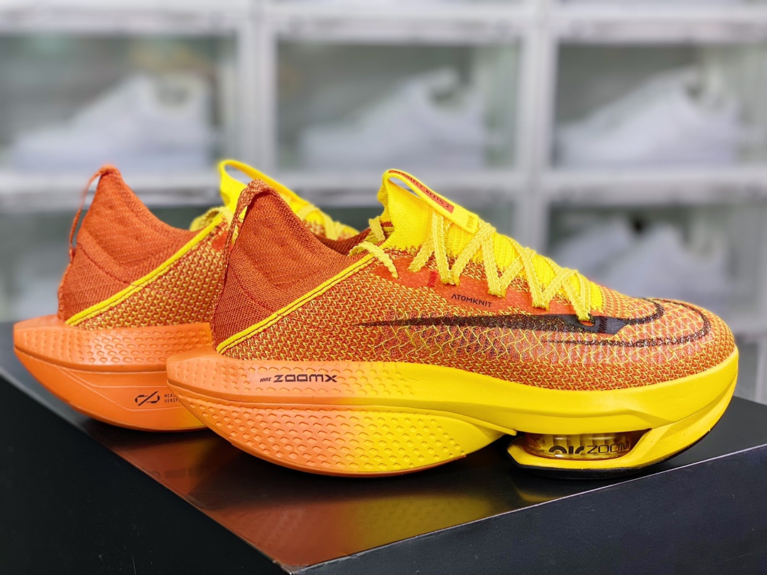 280 Air ZoomX AlphaFly NEXT% 2”Sun Orange/Yellow/Black”阿尔法2代慢跑鞋“针织太阳橙黄黑”DV9422-900