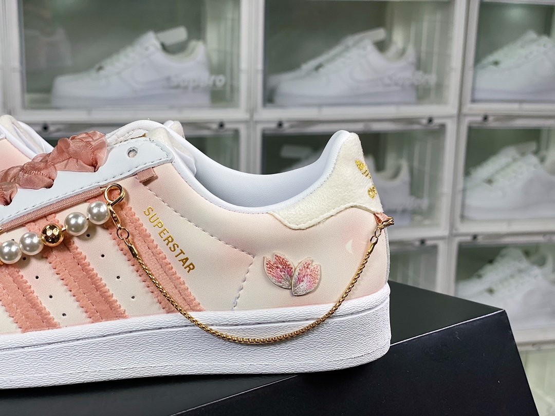 Originals Superstar ”Cherry Blossom Powder” shell head series low top sneakers GZ3386