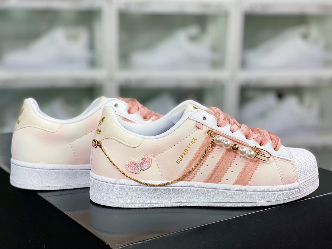 Originals Superstar ”Cherry Blossom Powder” shell head series low top sneakers GZ3386