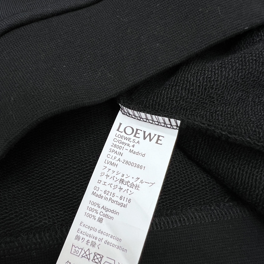 Loewe/罗意威 22Fw 经典撞色logo刺绣连帽卫衣