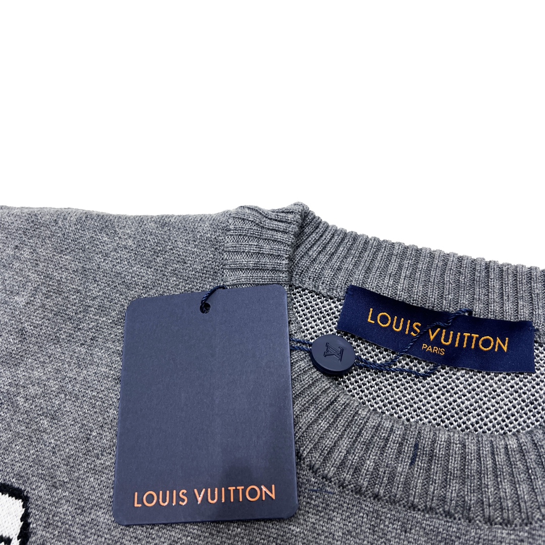 Louis Vuitton /路易威登 22Fw 数字人像圆领毛衣卫衣