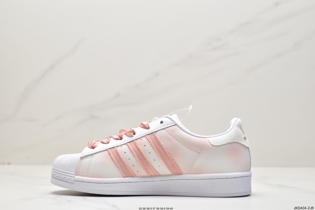 Adidas clover SUPERSTAR shell head women's pearl pin hanging chain shoes GZ3386