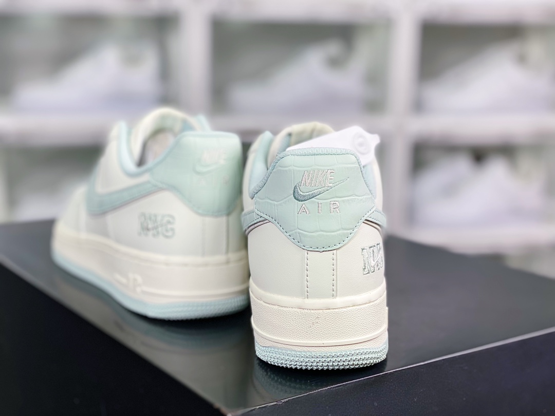 240 Air Force 1 '07 Low ”NYC/White/Mint Blue”空军一号板鞋“皮革米白薄荷蓝NYC”KL4596-362