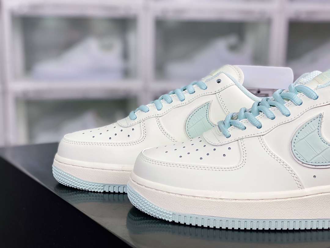 240 Air Force 1 '07 Low ”NYC/White/Mint Blue”空军一号板鞋“皮革米白薄荷蓝NYC”KL4596-362