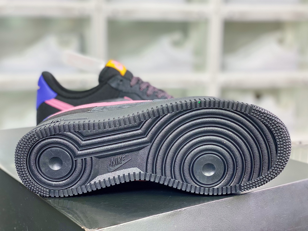 240  Air Force 1 Low '07 ACG”Black/Pink”空军一号经典低帮百搭休闲运动板鞋“麂皮黑粉紫”CD0887-001