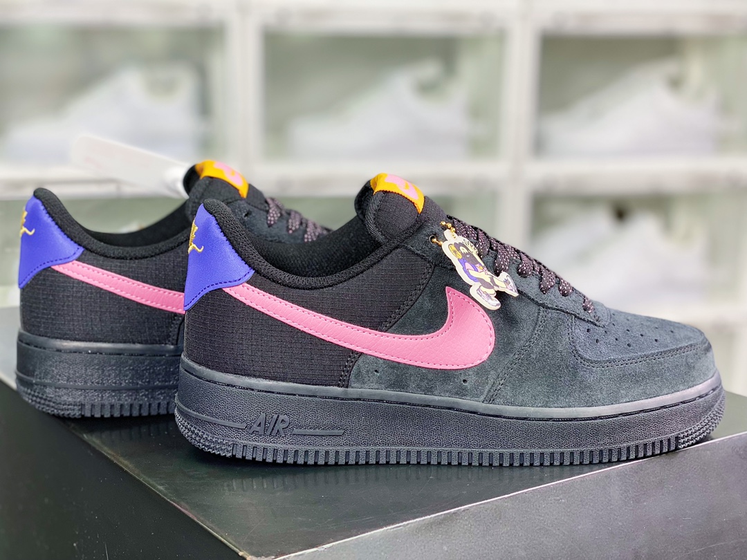 240  Air Force 1 Low '07 ACG”Black/Pink”空军一号经典低帮百搭休闲运动板鞋“麂皮黑粉紫”CD0887-001