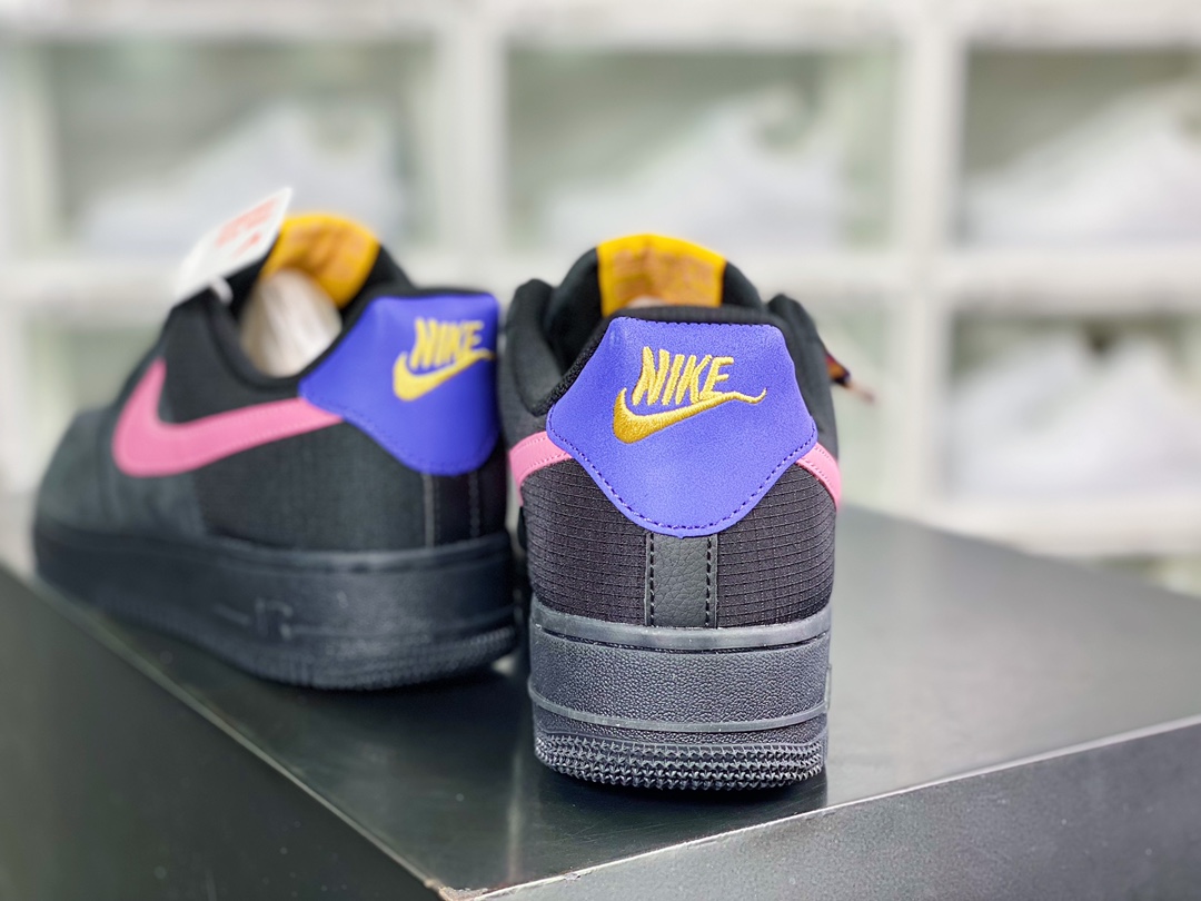 240  Air Force 1 Low '07 ACG”Black/Pink”空军一号经典低帮百搭休闲运动板鞋“麂皮黑粉紫”CD0887-001