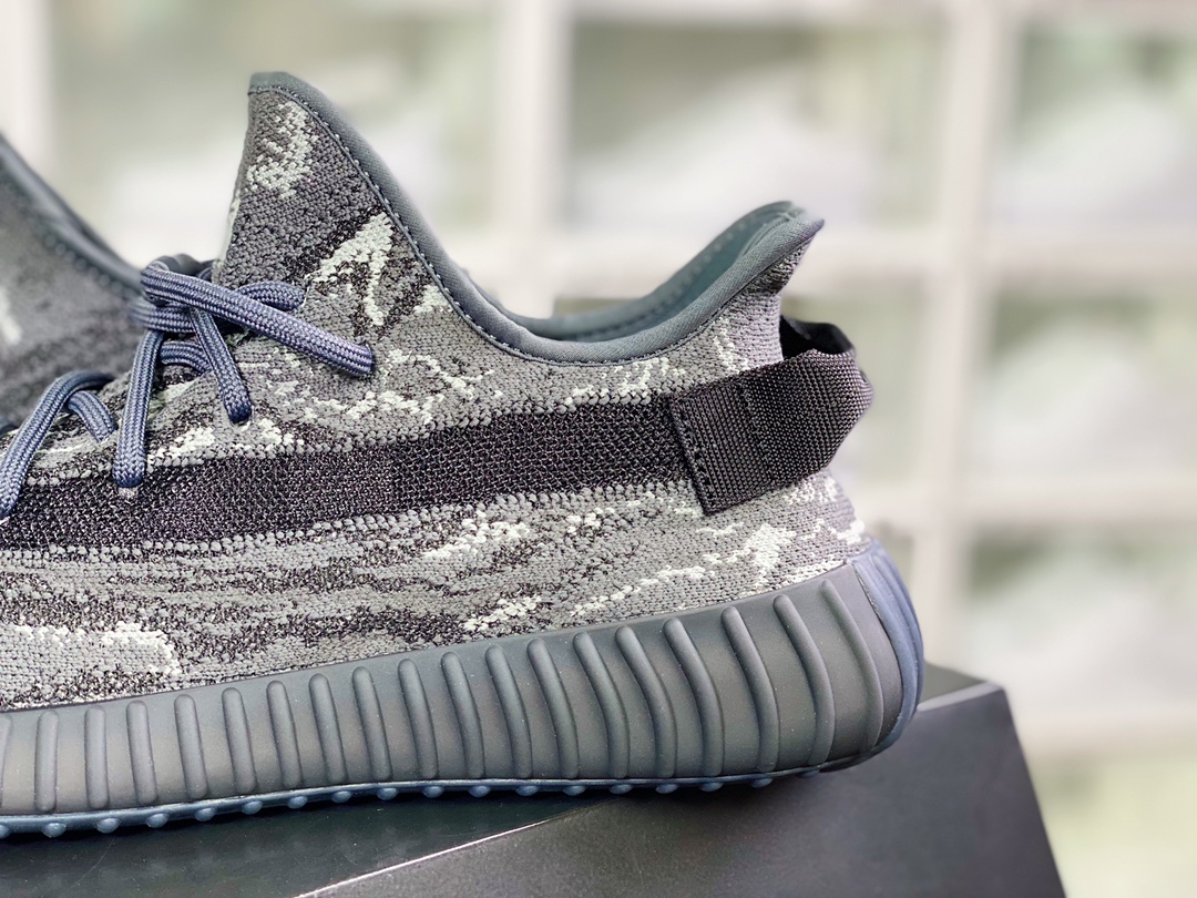 Kanye West x Yeezy Boost 350 V2 ”MX Gray” Versatile Lightweight Popcorn ”Black Gray Tyrannosaurus Marble Pattern” ID4811